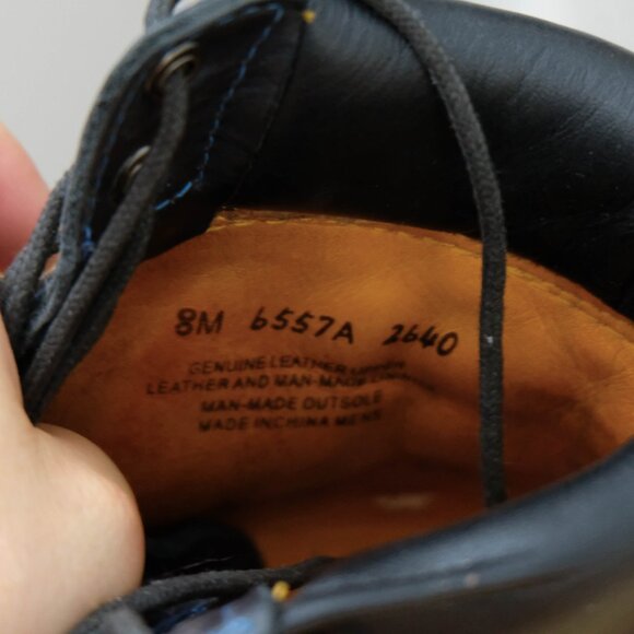 Timberland Boots Mens 8 M Blue Hiking Outdoor Classic Leather Retro - Picture 9 of 10